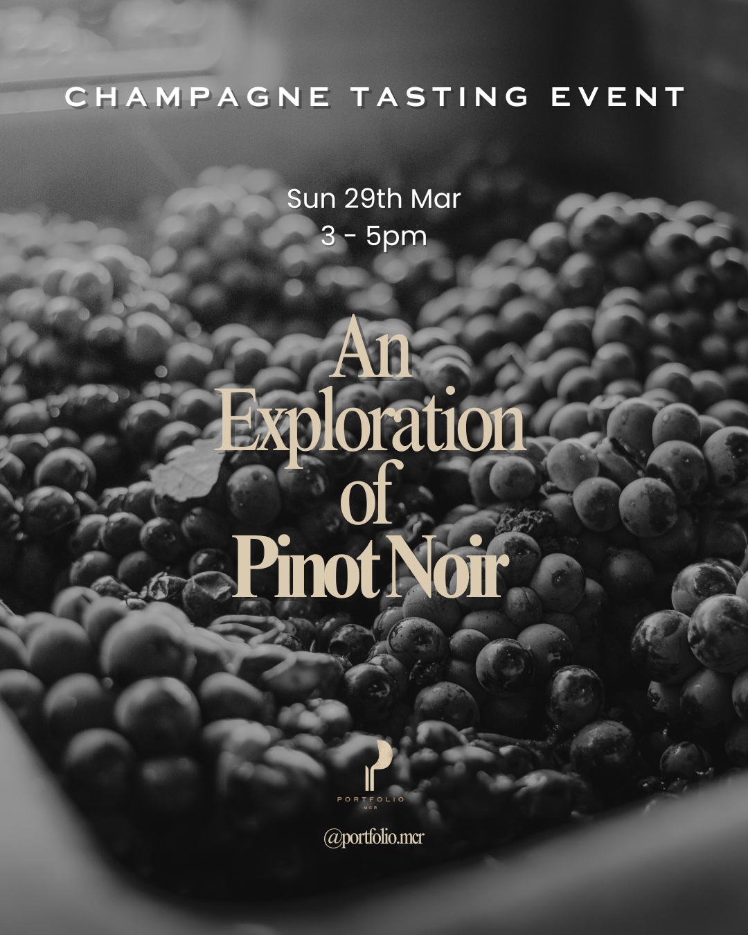 Champagne Tasting Event - An Exploration of Pinot Noir
